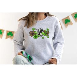 clover leopard shirt, clover shirt, leopard st patricks day shirt, st patty's shirt, cheetah shamrock shirt, st patricks