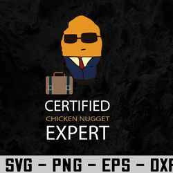 certified chicken nugget for a fast food chicken nugget svg, eps, png, dxf, digital download