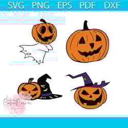 pumpkin svg files, pumpkin bundle, clip art, cutfiles eps, dxf & png files bundle