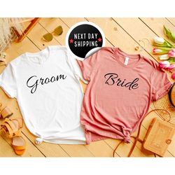bride and groom shirt , wedding shirt ,bride groom shirt set , just married shirt , honeymoon t-shirts ,mr. mrs. shirt ,