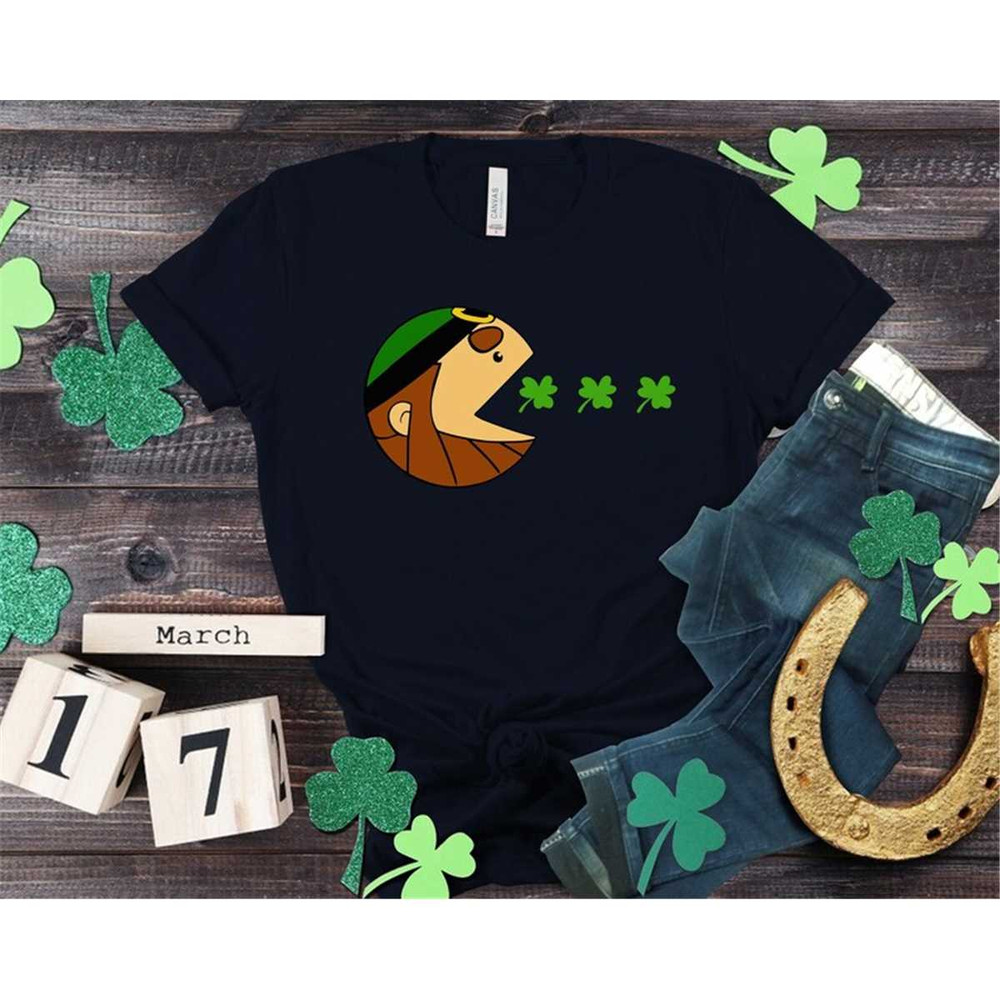 MR-268202311653-cute-elf-shirt-clover-shirt-pacman-st-patricks-shirt-lucky-image-1.jpg