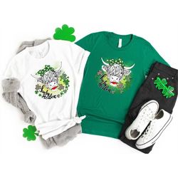 lucky heifer shirt, clover shirt, lucky st patricks shirt, lucky shirt, irish shirt, st patty's shirt shamrock shirt st