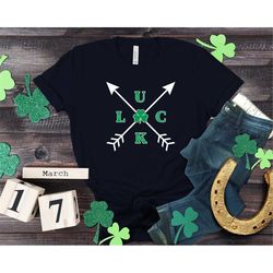 lucky arrows shirt, clover shirt, irish arrows shirt, lucky shirt, irish shirt, st patty's shirt, shamrock shirt, st pat