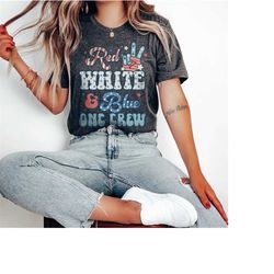 oncology nurse 4th of july t-shirt - red white blue onc crew tshirt, july 4th independence day pediatric oncology rn shi