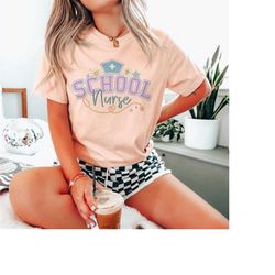 school nurse shirt, gift for school nurse, retro school rn lpn lvn tshirt, nurses week appreciation t-shirt, nursing sch