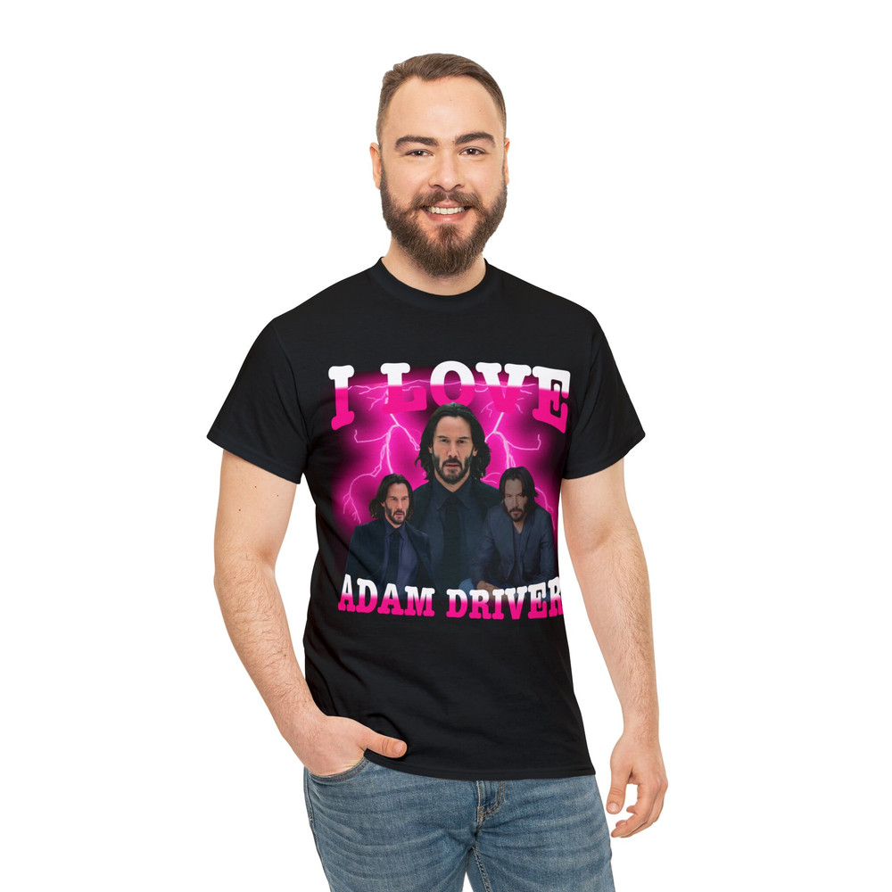 I Love Adam Driver Keanu Reeves Shirt, Funny Meme Vintage Graphic Tee - 5.jpg