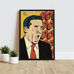 the office print poster, the office canvas art, meanwhile at the office, gift idea, home decor, michael scott, the offic