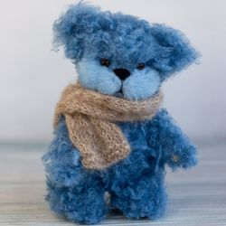 collectible stuffed toy cat/ soft cat toy/ cat figurine/ artist cat/  teddy cat/ christmas toy gift/ stuffed cat toy