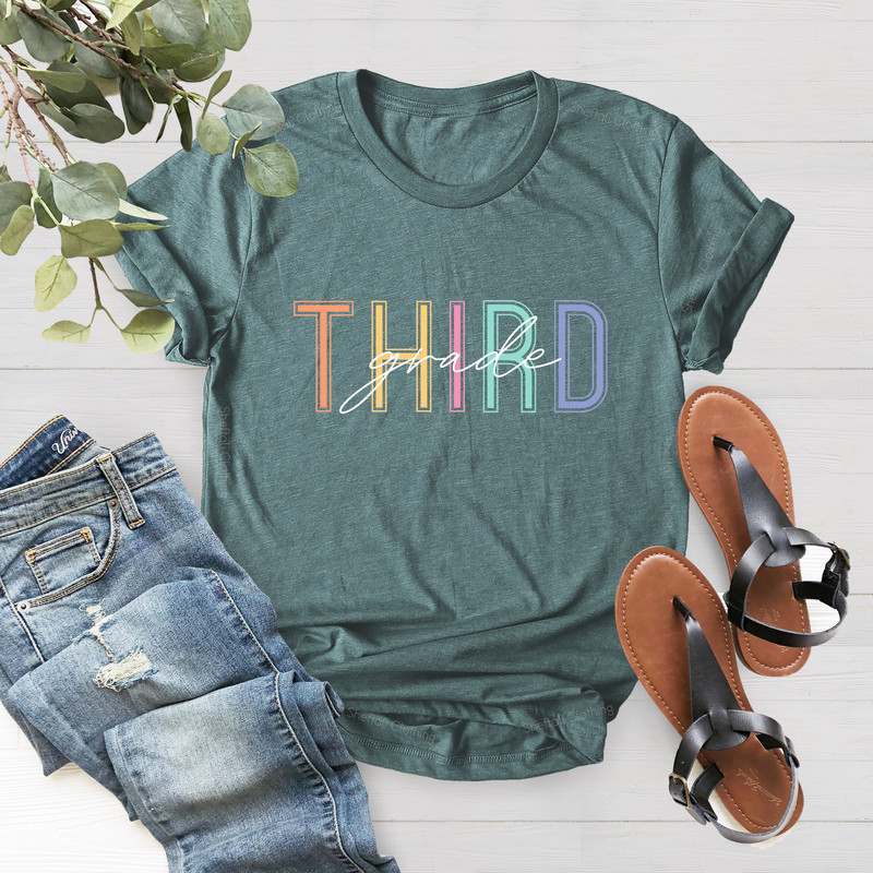 3rd grade Shirt, First day of School, Third Grade Gift,3rd Grade Life,Teacher Life Shirt, Cute Teacher Gift, Grade Level Shirt, School Shirt - 3.jpg