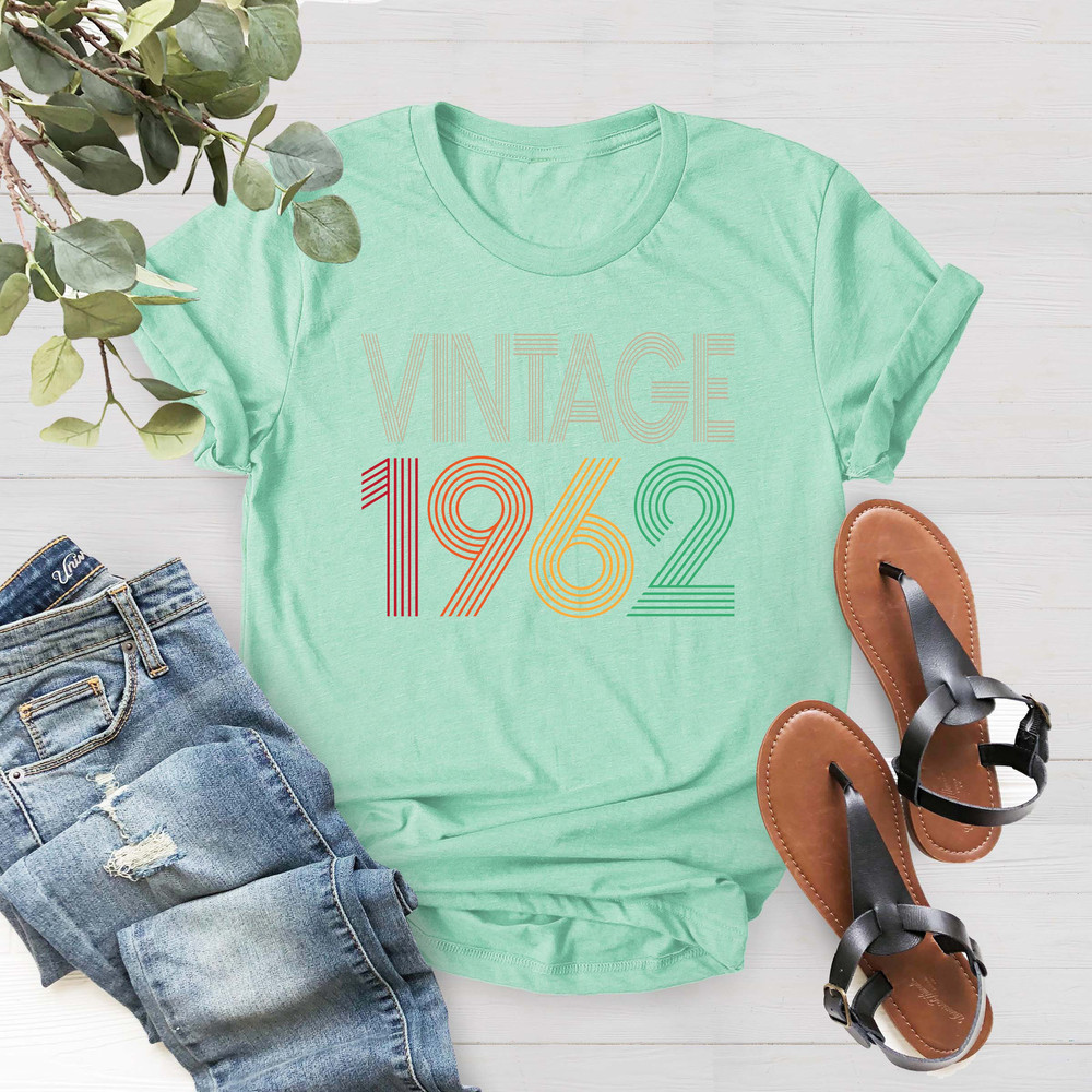 61st Birthday Shirt, Vintage 1962 Shirt, 61st Birthday Gift For Women, 61st Birthday Gift For Men, 61st Birthday Woman - 5.jpg