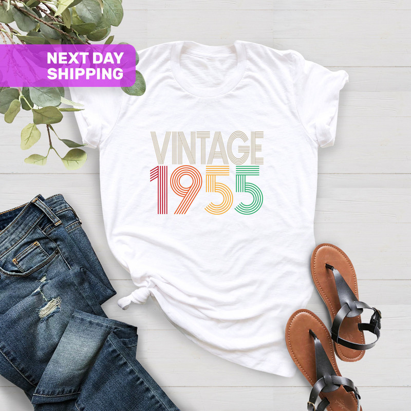 1955 Retro Shirt, 68th Birthday Gift For Men, Vintage 1955 Shirt, 68th Birthday Woman Shirt, Classic 1955 Shirt, Born In 1955 Shirt - 2.jpg