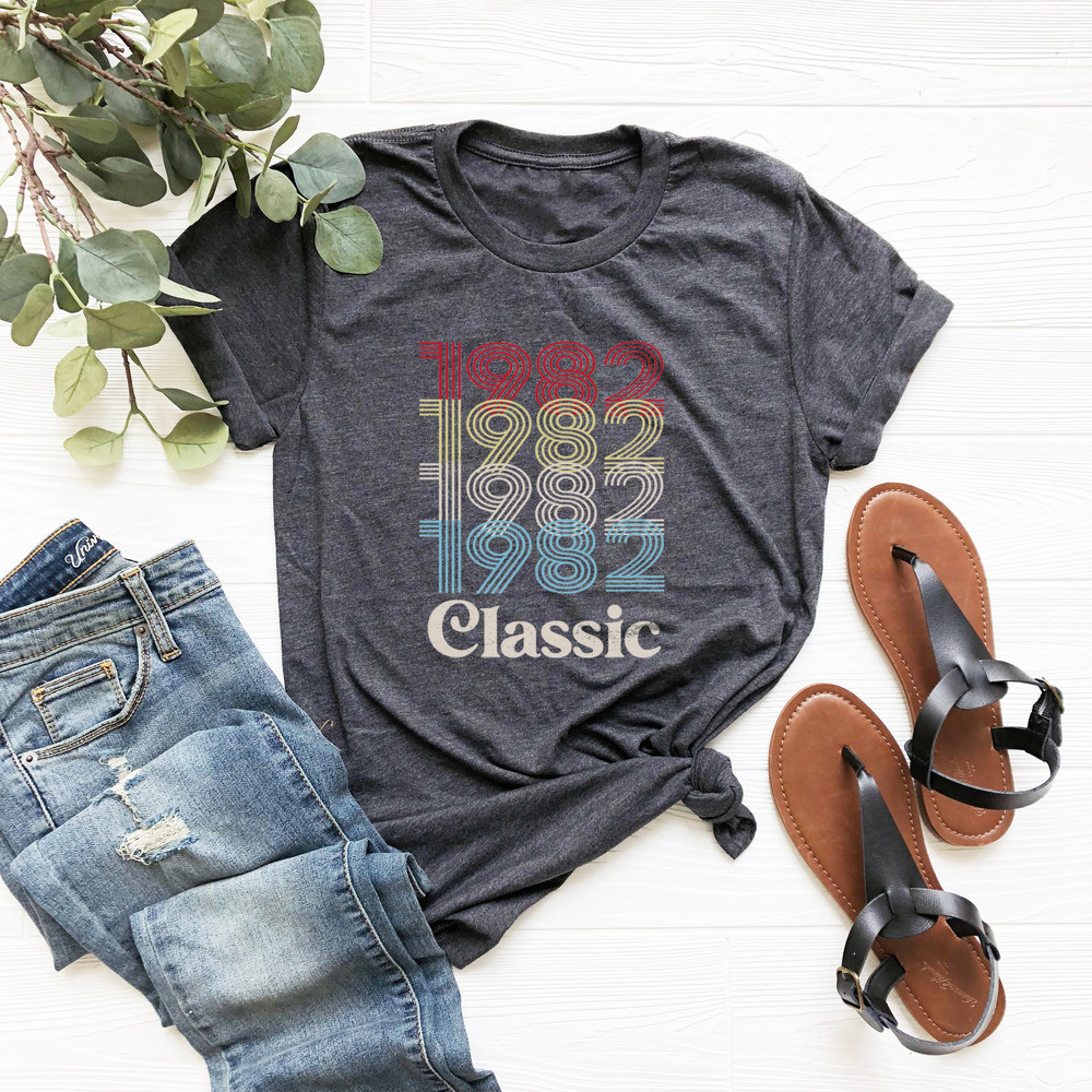 1982 Classic Shirt, 41st Birthday Shirt, Vintage 1982 Shirt, 41st Birthday Gift For Men Shirt, Retro 1982 Shirt, 41st Birthday Gift - 2.jpg