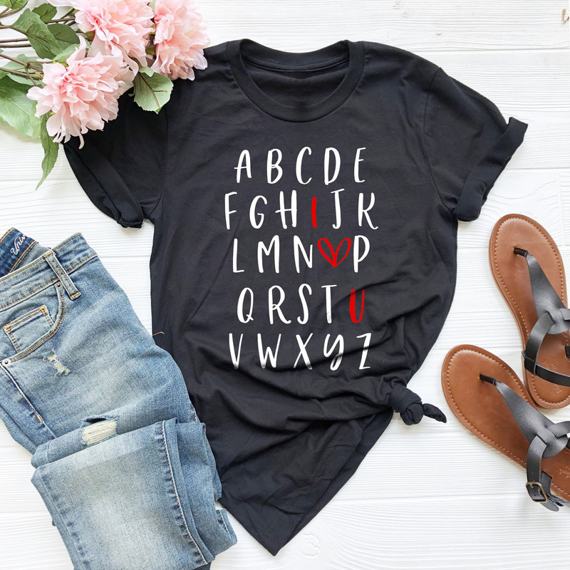 ABC I Love You Shirt, Alphabet Love Valentines Day Shirt, Valentines Days Gift for Teacher, I Love You Shirt, Valentine Mom Tee,Gift For Her - 1.jpg