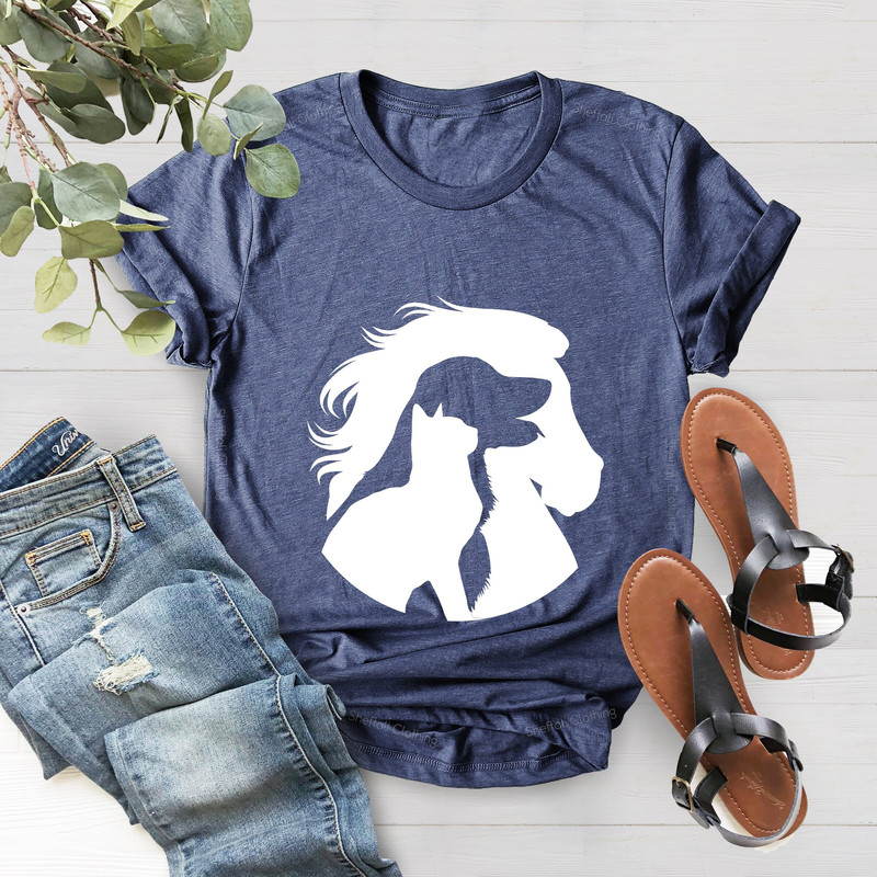 Animal Lover Shirt, Horse Dog Cat Shirt, Gift for Animal Lover, Farmer Shirt, Horse Gift, Dog Gifts, Dog Shirt, Horse Girl, Cat Gifts - 2.jpg