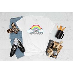 100 days brighter shirt, 100 days shirt, brighter shirt, student shirt, 100th day celebration shirt, back to school shir