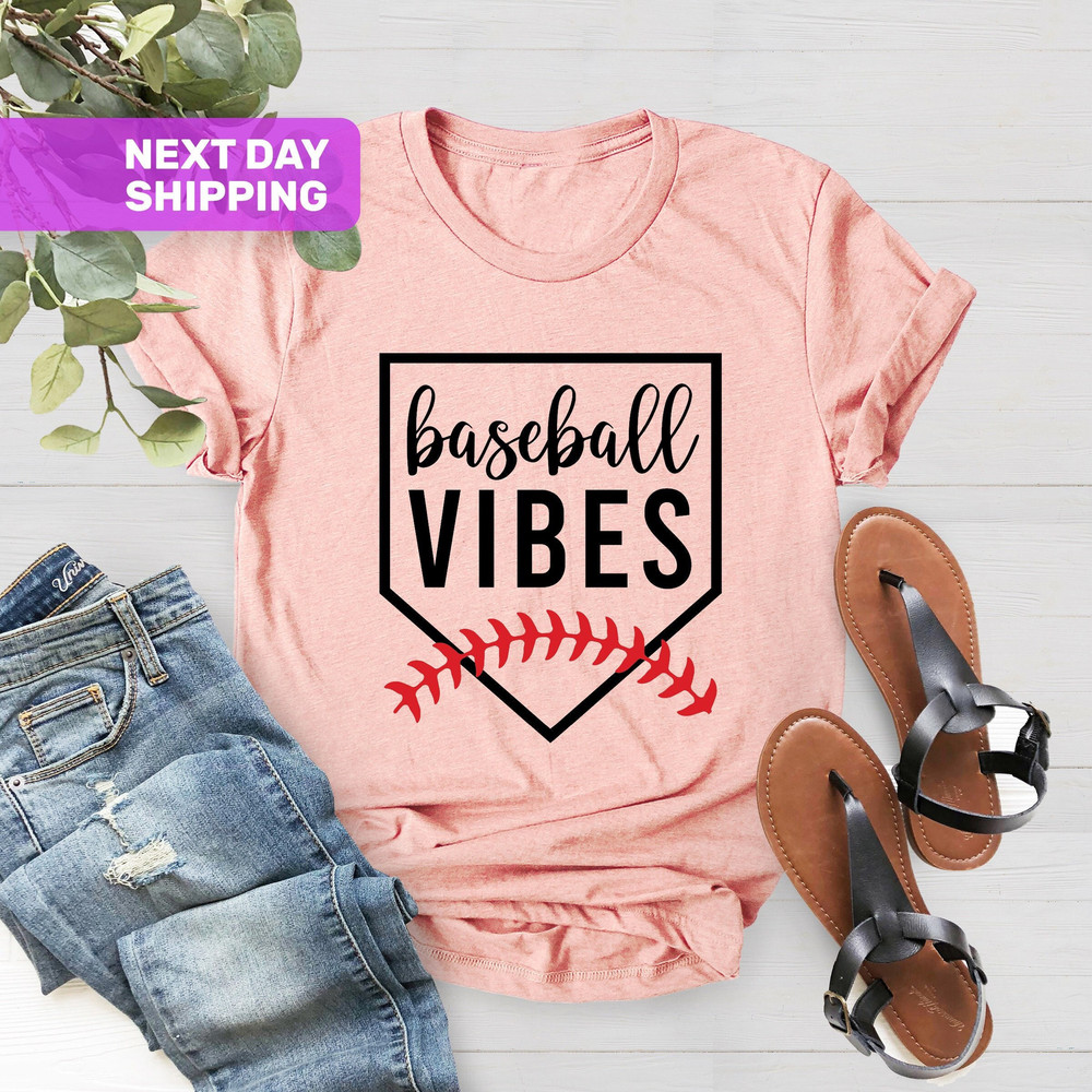 Baseball Shirts, Baseball Tees, Baseball Love Shirt, Baseball Shirts, Game Day Baseball Shirts, Baseball Vibes Shirt, Mom Baseball Shirts - 1.jpg