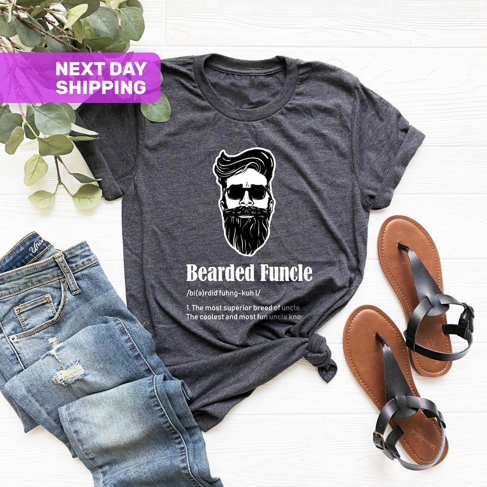 Bearded Funcle Shirt, Funny Uncle Shirt, Bearded Funcle Definition Shirt, Bearded Uncle Shirt, Uncle Gift, Funny Family Gift, Uncle Shirt - 1.jpg