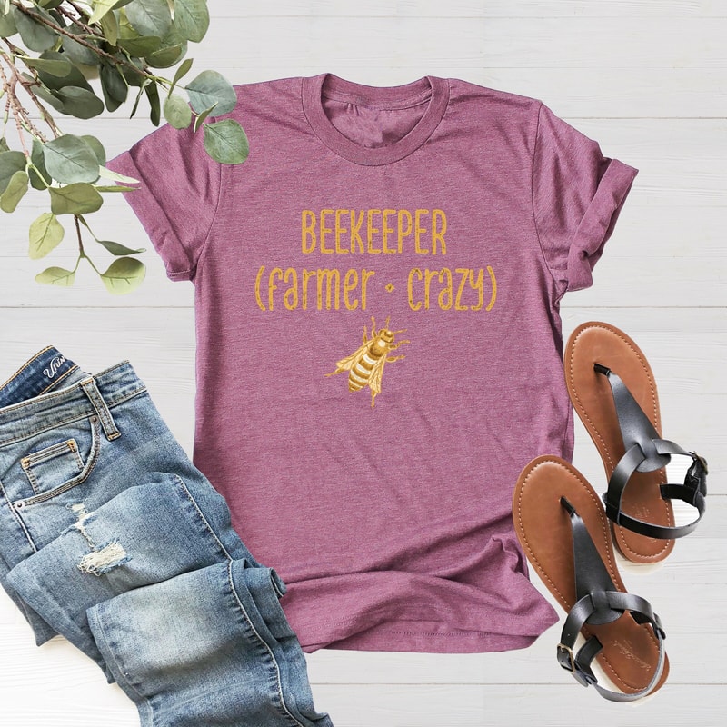 Bee T-Shirt, Beekeepers Gift Shirt, Bee Farmer Tee, Honey Bee Keeping Shirt, Beekeeper Gift Shirt, Bee Lover Shirt, Save The Bees Shirt - 4.jpg