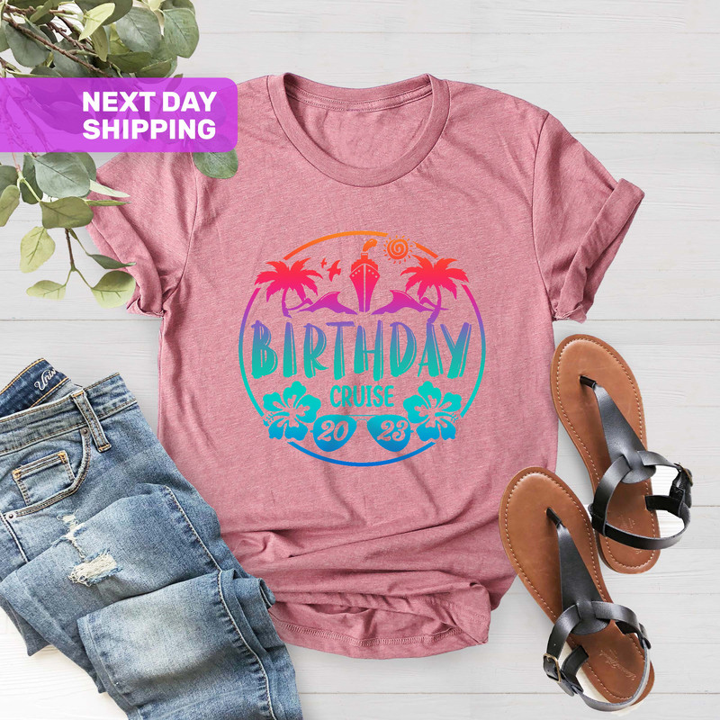 Birthday Cruise 2023 Shirt, Cruise Vacation Shirt, Matching Family Outfits, Family Cruise Shirt, Funny Cruising Shirt, Cruise Crew Shirt - 2.jpg