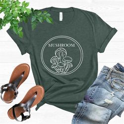 botanical lover tee, mushroom tshirt, nature lover shirt, mycology botanical shirt, cute plant shirt, camper gift shirt,