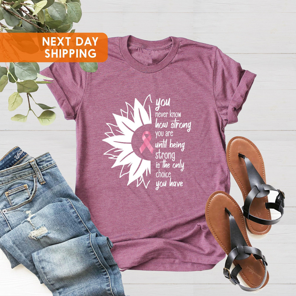 Breast Cancer Awareness Shirt, Breast Cancer Shirt, Breast Cancer Support Shirt, Breast Cancer Awareness Month, Cancer Support, Cancer Tee - 2.jpg