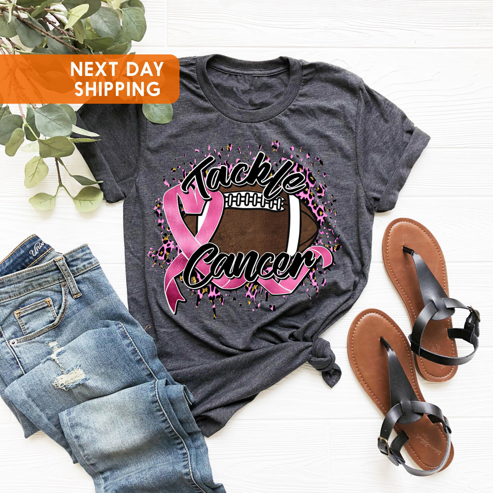 Breast Cancer T-Shirt, Breast Cancer Awareness, Tackle Breast Cancer T-Shirt, October Shirt, Breast Cancer T-Shirt, Football Game T-Shirt - 3.jpg