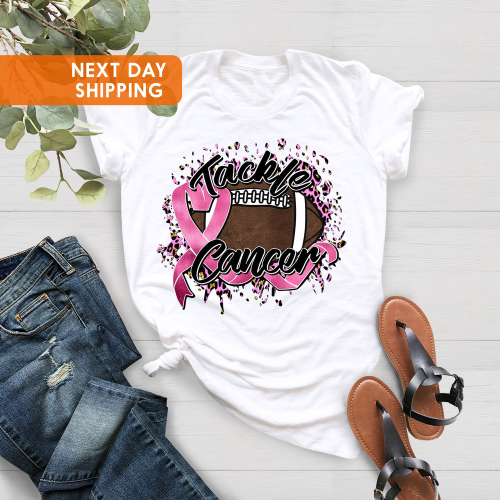 Breast Cancer T-Shirt, Breast Cancer Awareness, Tackle Breast Cancer T-Shirt, October Shirt, Breast Cancer T-Shirt, Football Game T-Shirt - 4.jpg