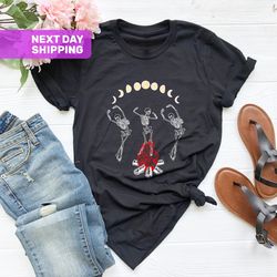 campfire and skeletons shirt, dancing skeletons shirt, skele