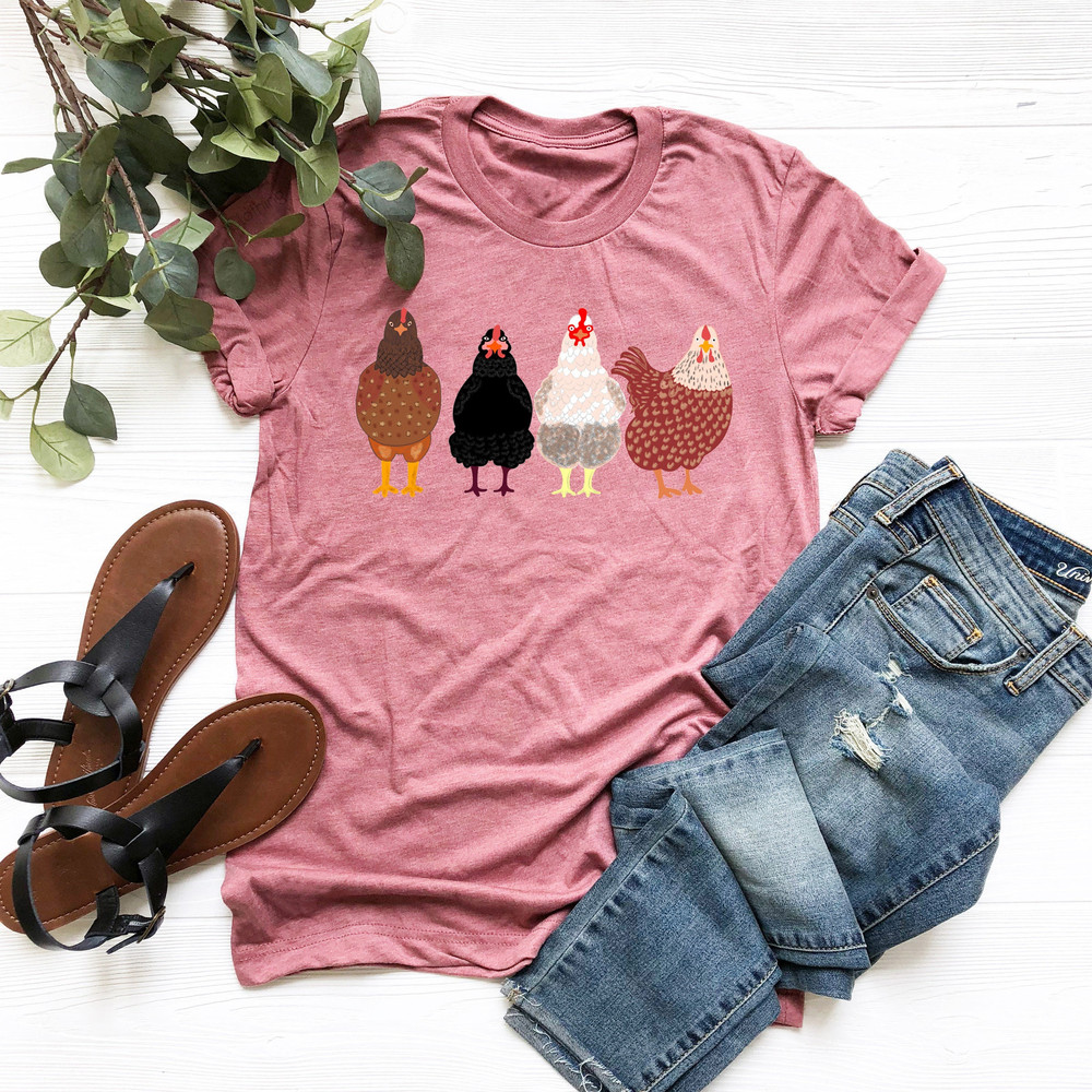 Chicken Shirt, Chicken Mom Shirt, Mothers Day Chicken Shirt, Chicken Lover Shirt, Gift Shirt for Farmer Mom, Country Woman Shirt, Farmer Tee - 1.jpg