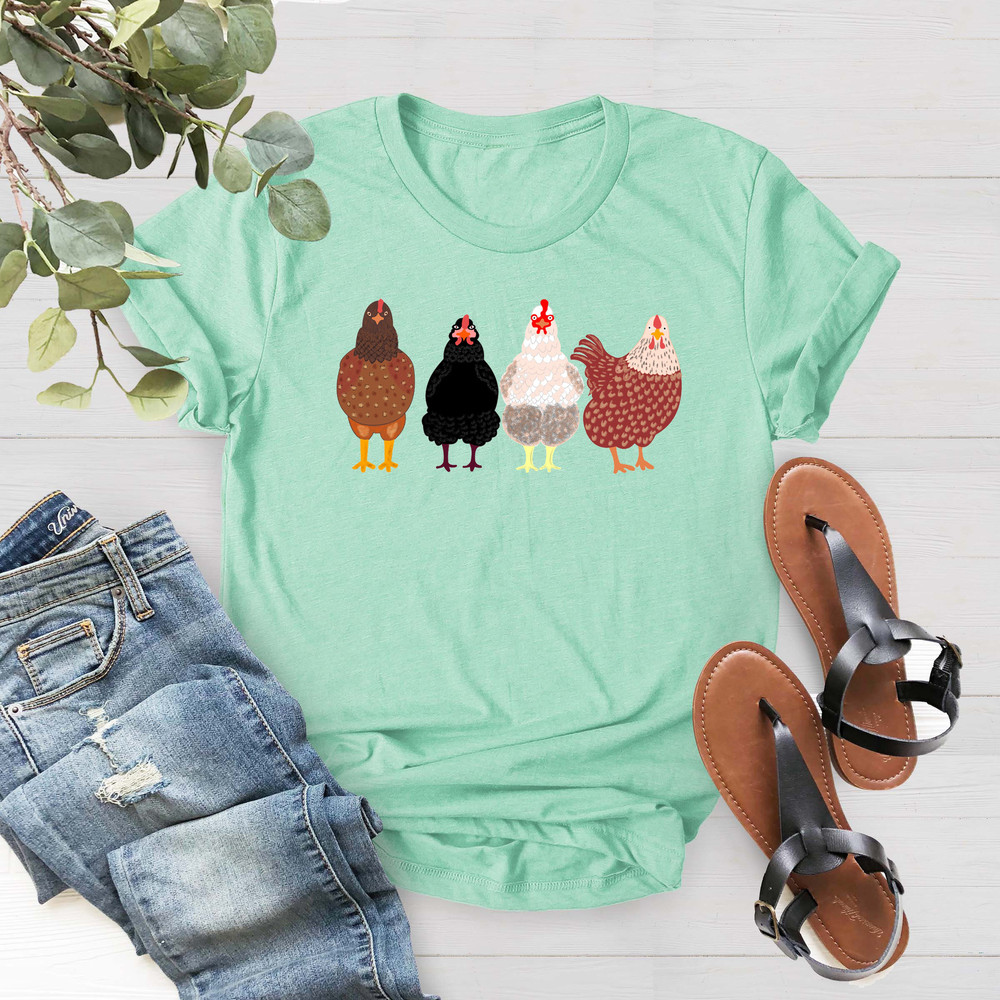 Chicken Shirt, Chicken Mom Shirt, Mothers Day Chicken Shirt, Chicken Lover Shirt, Gift Shirt for Farmer Mom, Country Woman Shirt, Farmer Tee - 4.jpg
