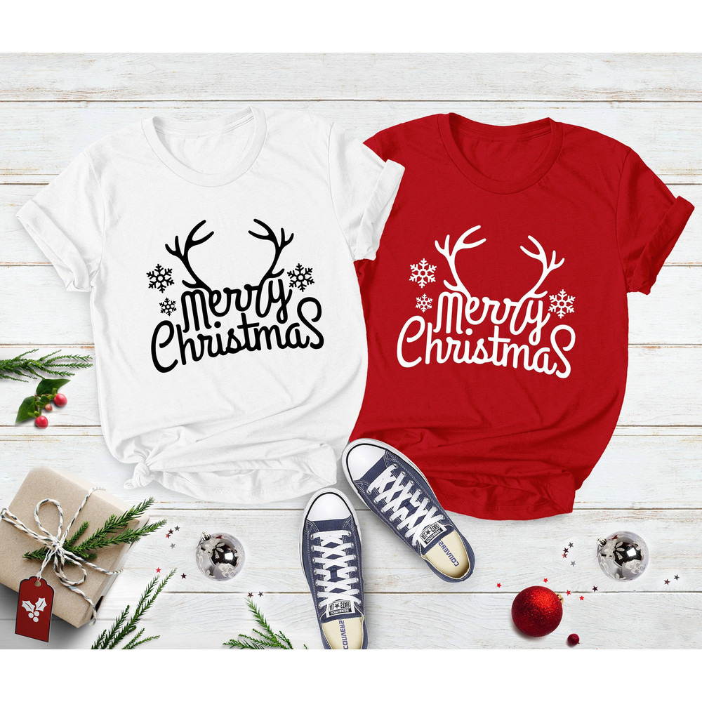 Christmas Deer Shirt, Merry Christmas Shirt, Christmas T-Shirt, Shirts For Women Christmas Shirt, Christmas Tee, Cute Christmas Tees - 1.jpg
