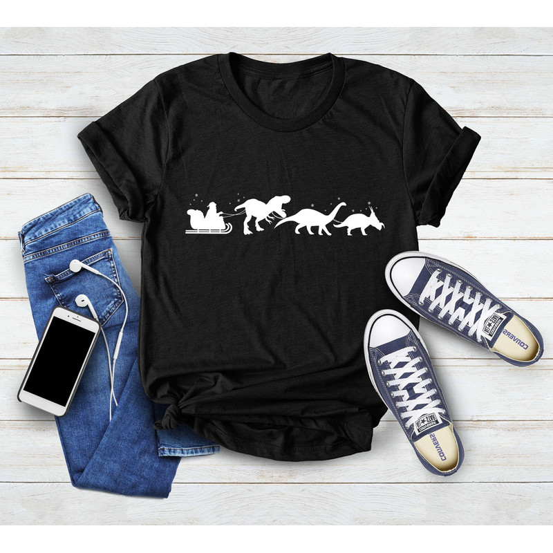 Christmas Dinosaurs Sleigh Ride Shirt, Funny Christmas Shirt, Family Christmas Shirt, 2023 Christmas, Christmas Shirt, Boy's Xmas Gift - 3.jpg