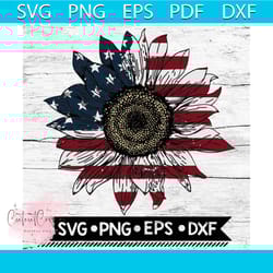 4th of july america sunflower flag svg, independence day svg, sunflower svg, american shirt, american gift, 4th of july