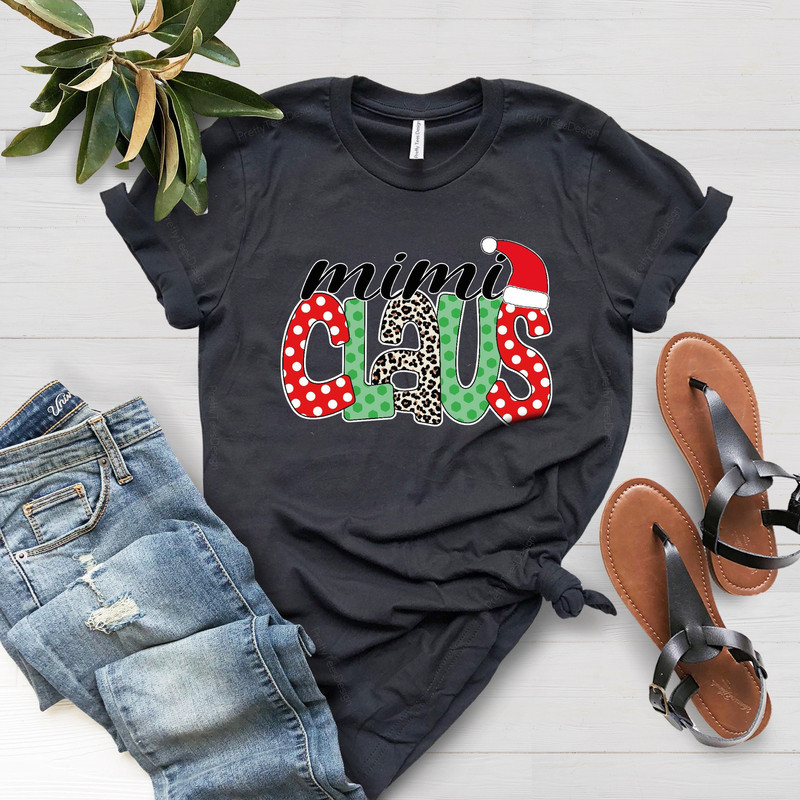 Christmas Shirt, Mimi Claus Shirt, Leopard Mimi Claus, Grandma Gift, Cute Christmas Shirt, Mimi Claus, Christmas Gift, Christmas Family - 2.jpg