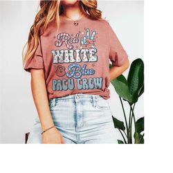 pacu nurse 4th of july t-shirt - red white blue pacu crew tshirt, july 4th independence day post anesthesia squad rn shi