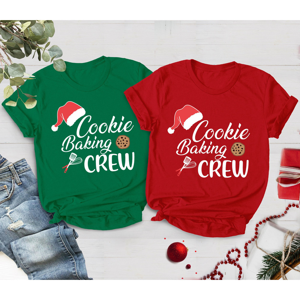 Cookie Baking Crew, Matching Christmas Shirts, Matching Family Shirts, Holiday Baking Shirt, Family Christmas Shirts, Christmas Shirts - 1.jpg