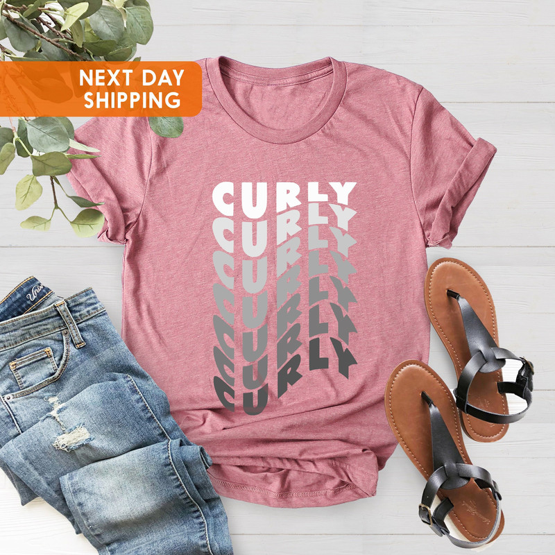 Curly Shirt, Cute Curly Girl Shirt, Gift For Curly Friends, Unisex Curly Shirt, Wavy T-Shirt, Cool Curly Gift, Curly Man Shirt - 4.jpg