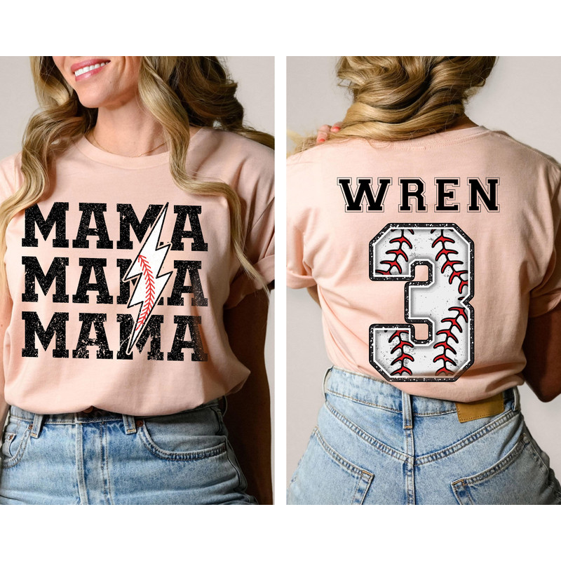 Custom Baseball Mom Shirt, Baseball Game Shirt, Mom Baseball Tee, Baseball Top for Mom, Baseball Season Shirt, Sports Mom Tee - 2.jpg