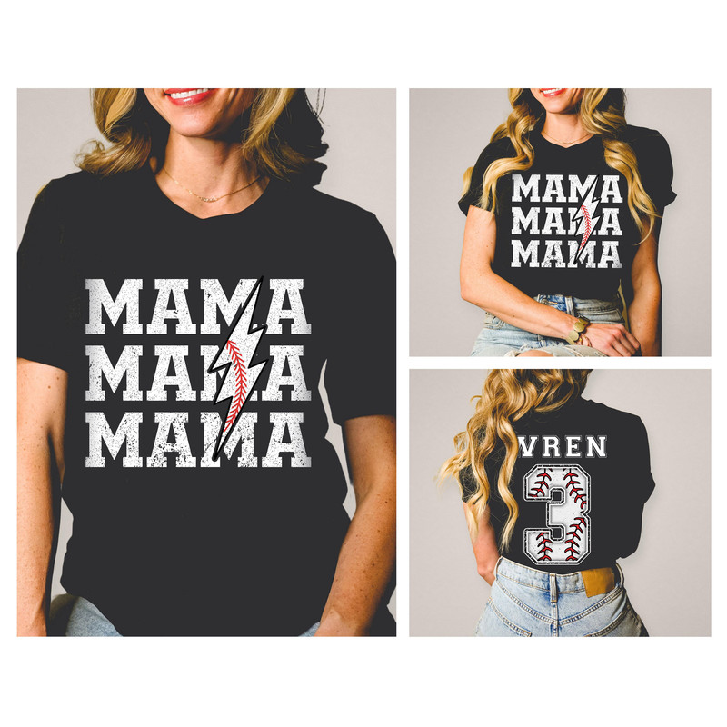 Custom Baseball Mom Shirt, Baseball Game Shirt, Mom Baseball Tee, Baseball Top for Mom, Baseball Season Shirt, Sports Mom Tee - 3.jpg