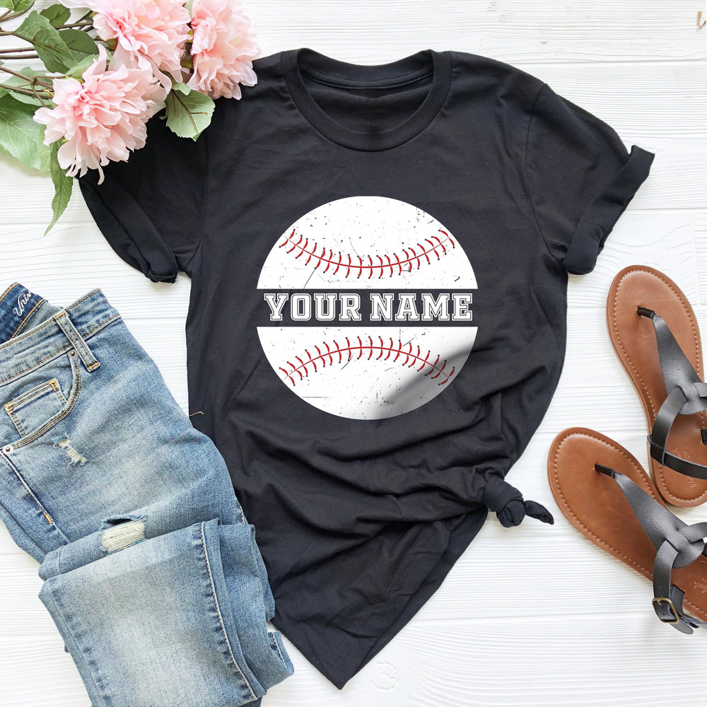 Custom Baseball T-Shirt, Custom Baseball T-Shirt, Team Name Baseball T-Shirt, Custom Shirts For Baseball Player, Baseball Mom T-Shirt - 1.jpg