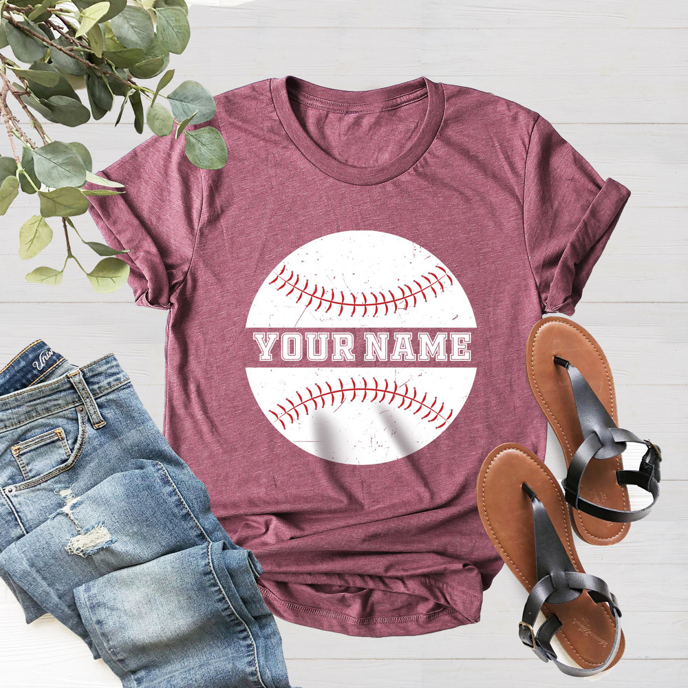 Custom Baseball T-Shirt, Custom Baseball T-Shirt, Team Name Baseball T-Shirt, Custom Shirts For Baseball Player, Baseball Mom T-Shirt - 2.jpg