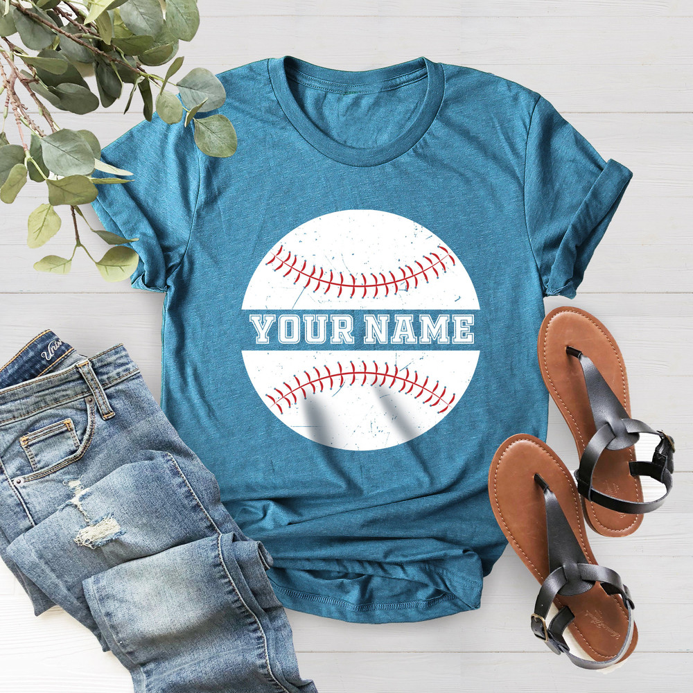 Custom Baseball T-Shirt, Custom Baseball T-Shirt, Team Name Baseball T-Shirt, Custom Shirts For Baseball Player, Baseball Mom T-Shirt - 4.jpg