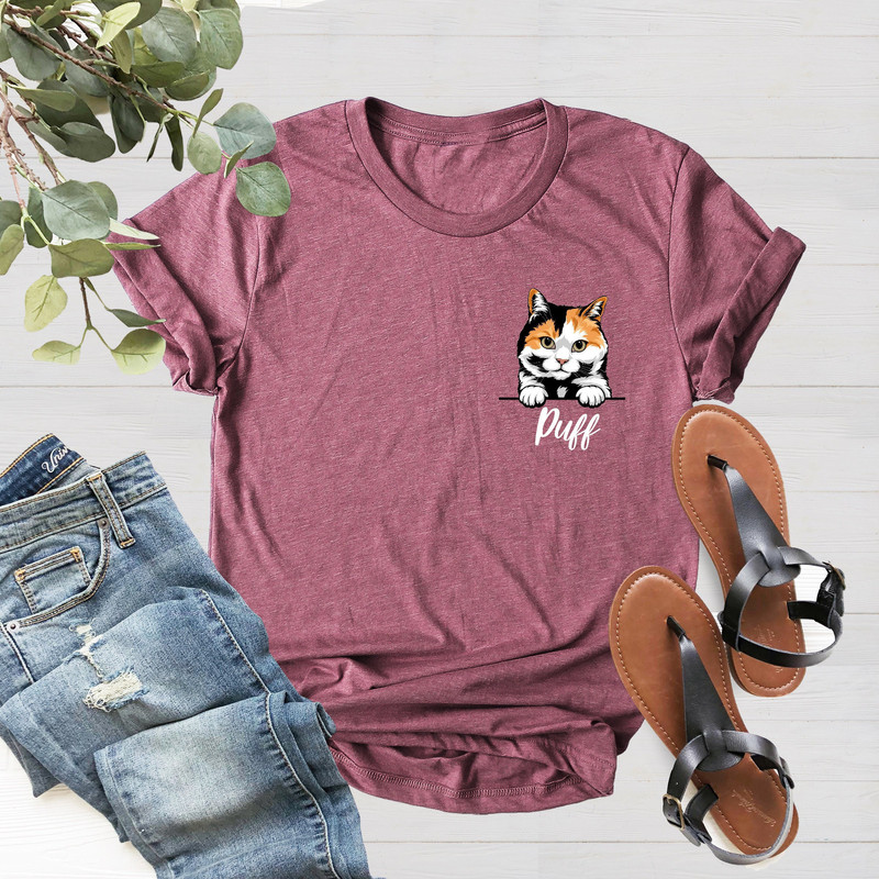 Custom Cat Shirt, Cat Lovers Shirt, Personalized Cat Shirt, Gift for Dad, Gift for Mom, Gift for Christmas, Cat Lover Gift, Cat Mom Shirt - 1.jpg