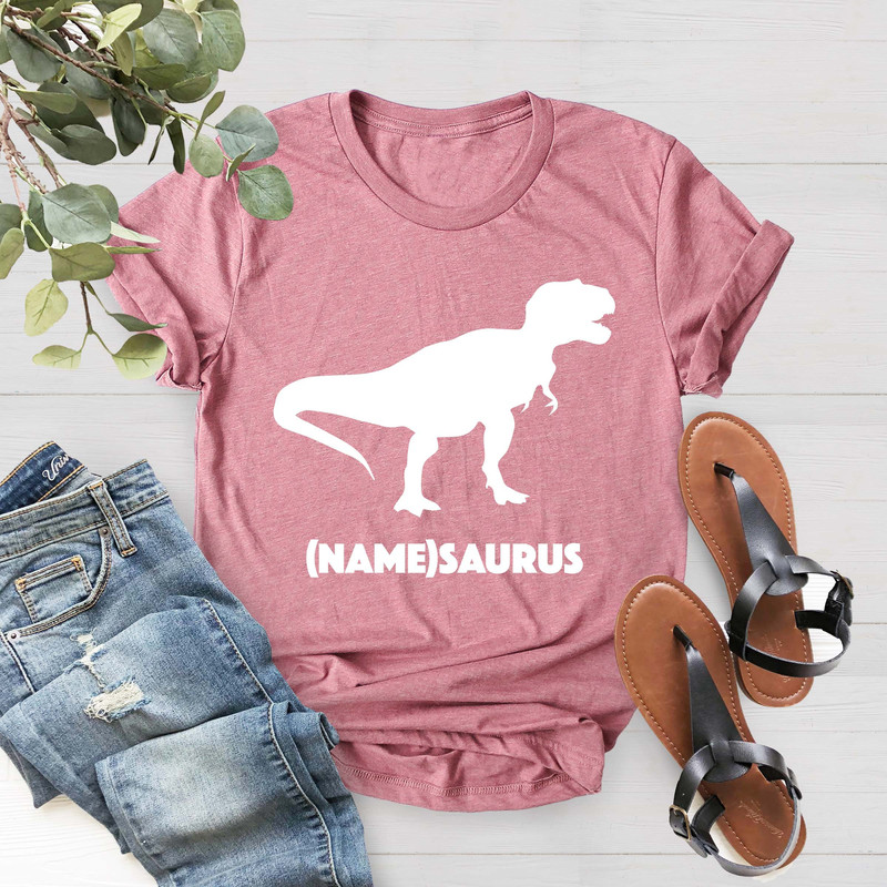 Custom Dinosaurus Shirt, Cute Saurus Shirt, Custom Birthday Gift, Saurus Shirt, Custom Name Shirt, Funny Dad Tee, Custom Saurus Shirt - 2.jpg