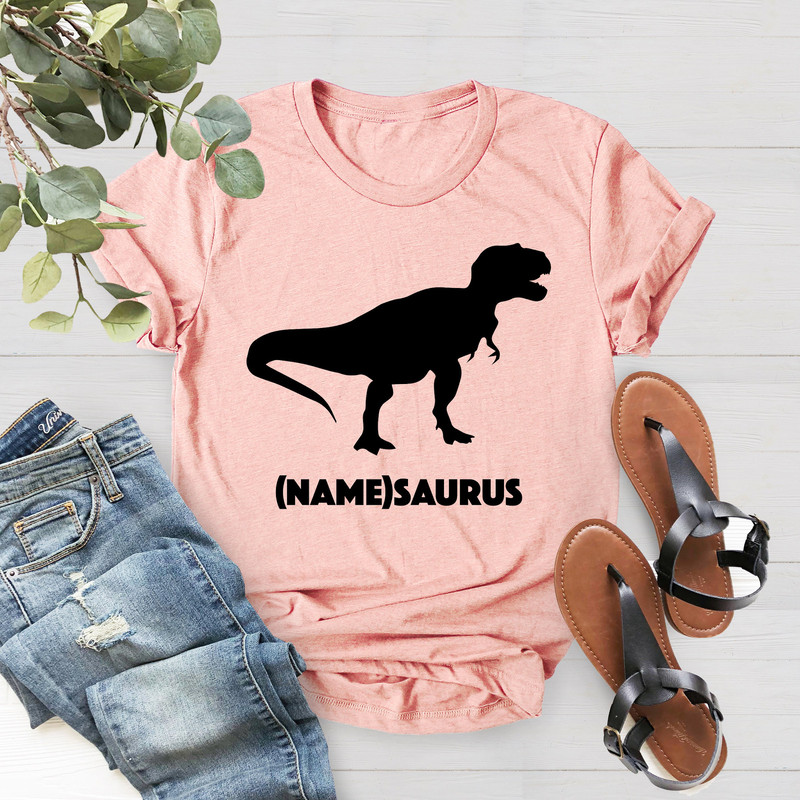 Custom Dinosaurus Shirt, Cute Saurus Shirt, Custom Birthday Gift, Saurus Shirt, Custom Name Shirt, Funny Dad Tee, Custom Saurus Shirt - 3.jpg