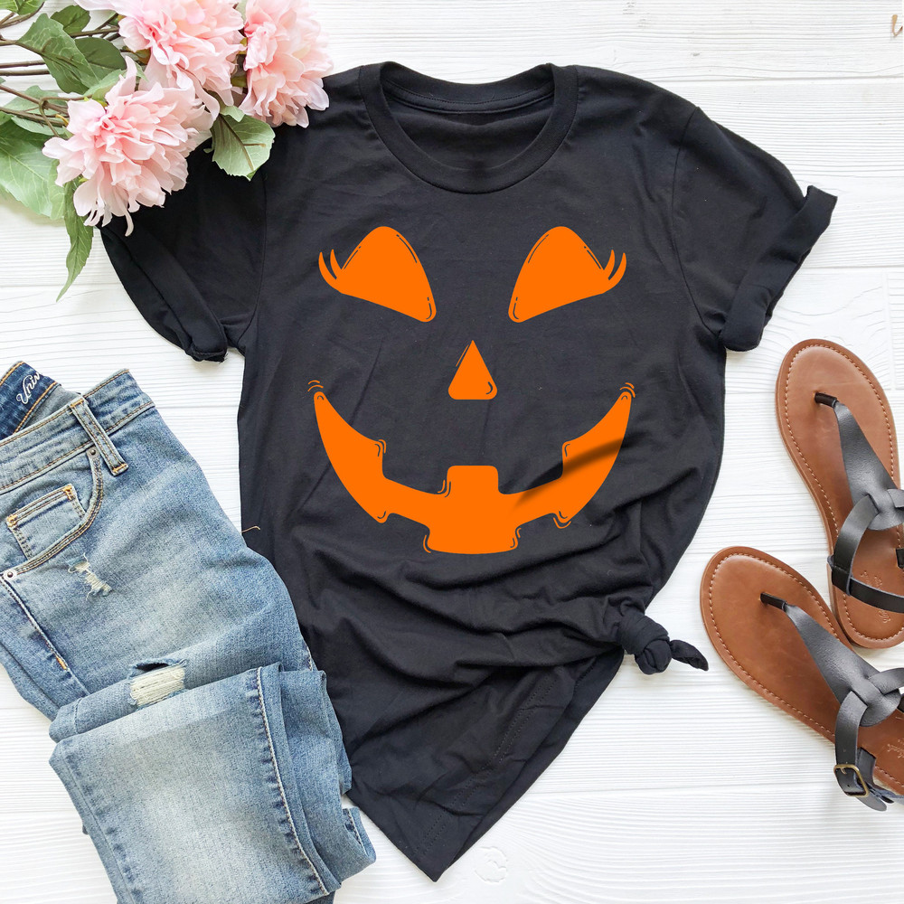 Custom Halloween, Halloween shirt, Womens Halloween Shirt, Pumpkin, Tee Shirt, Womens, Women's, Shirt, Jack o Lantern, Halloween T-shirt - 2.jpg