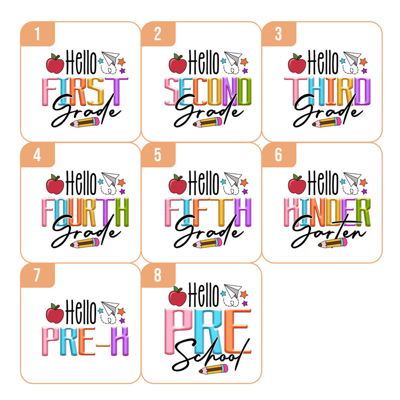 Custom Hello Pre-K, Custom Shirt, Personalized Second Grade Teacher Shirt, Back To School Tees, Happy First Day Of School Shirt For Teachers - 5.jpg