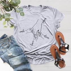 custom kid names gift for grandpa, papa father pop, fathers