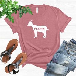 mama shirt, cute goats mom t-shirt, mother's day gift, farm animal shirt, goat lover tee, gift for mom, gift for goat lo