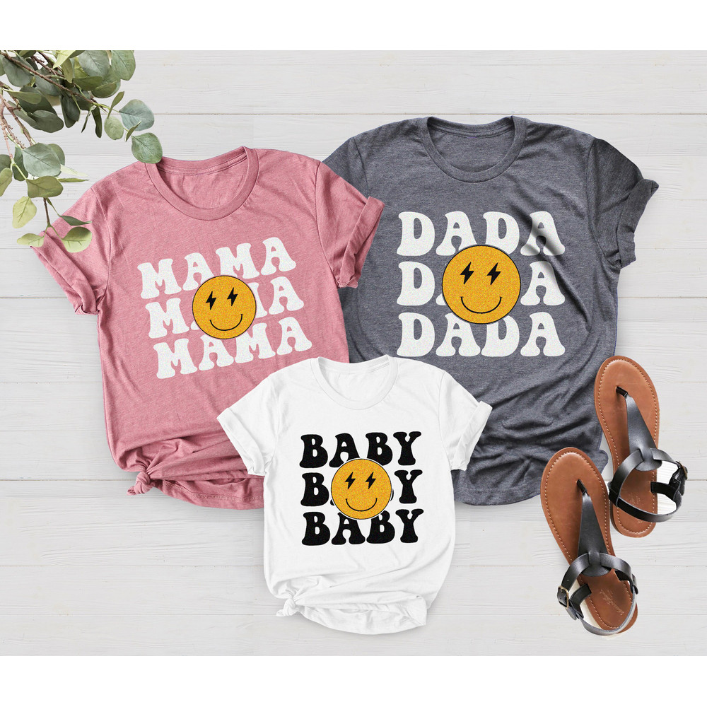 Custom Matching Family One Birthday Shirt, Smiley Bolt Eyes Birthday Shirts, One Happy Buddy Birthday Theme, Birthday Girl, Birthday Boy - 2.jpg